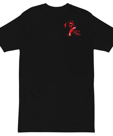 Red Gorilla Gang Logo Black T-Shirt